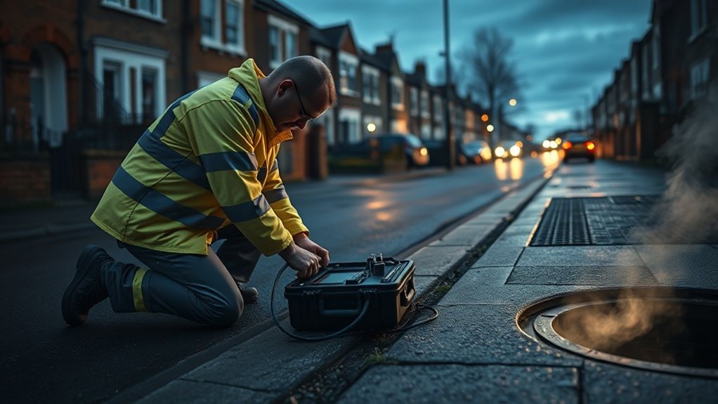 No-dig underground leak detection equipment in Finsbury Park
